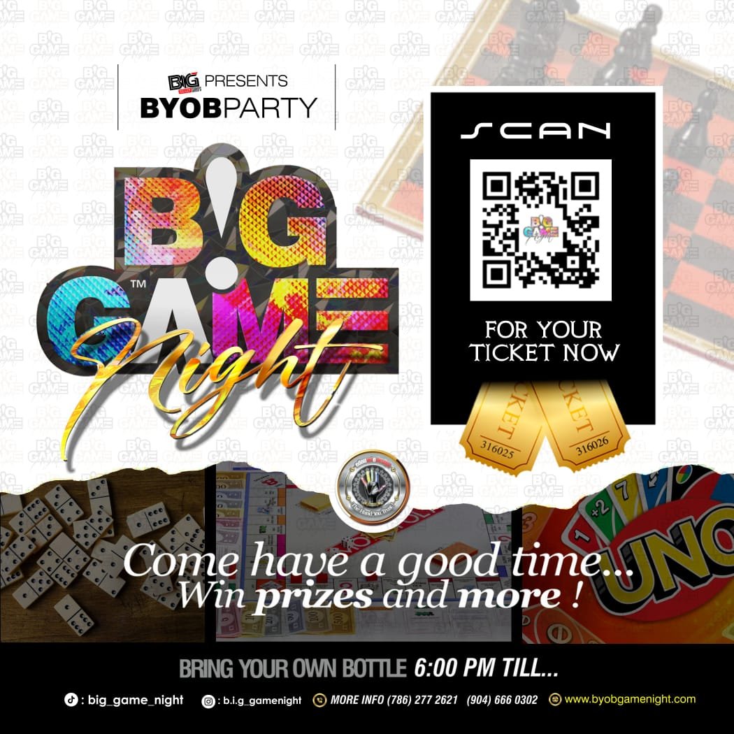 BIG Game Night Event Flyer