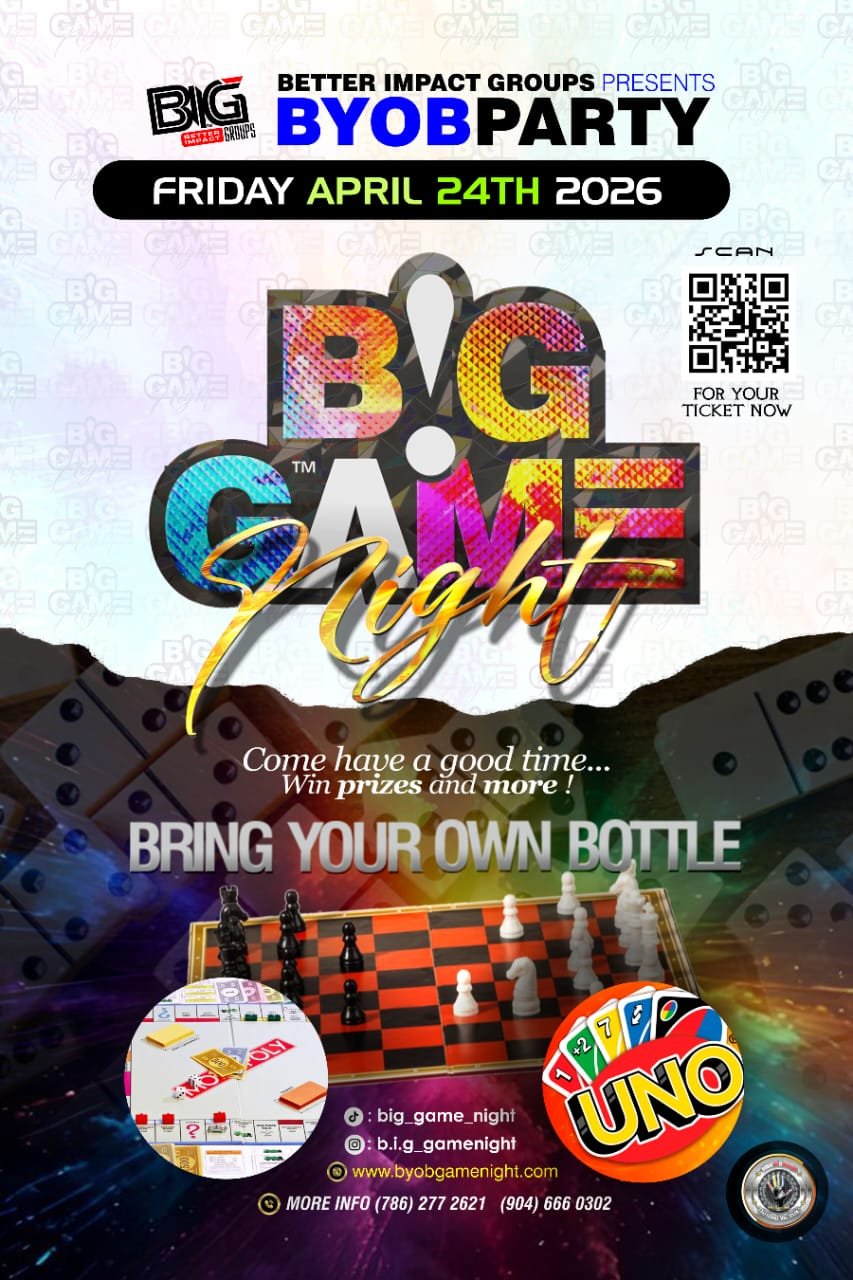 BIG Game Night Event Flyer